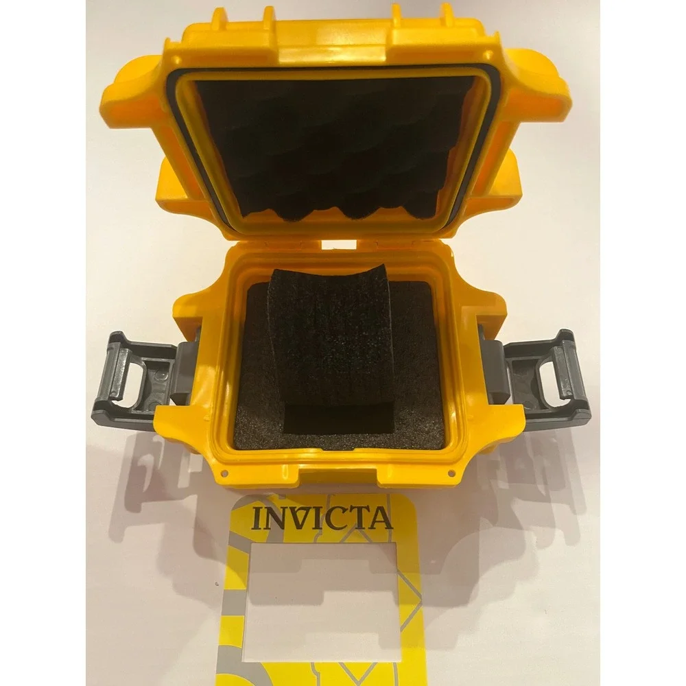 Invicta Yellow Impact Resistant Single Slot Watch Box Case Protector Collector‎